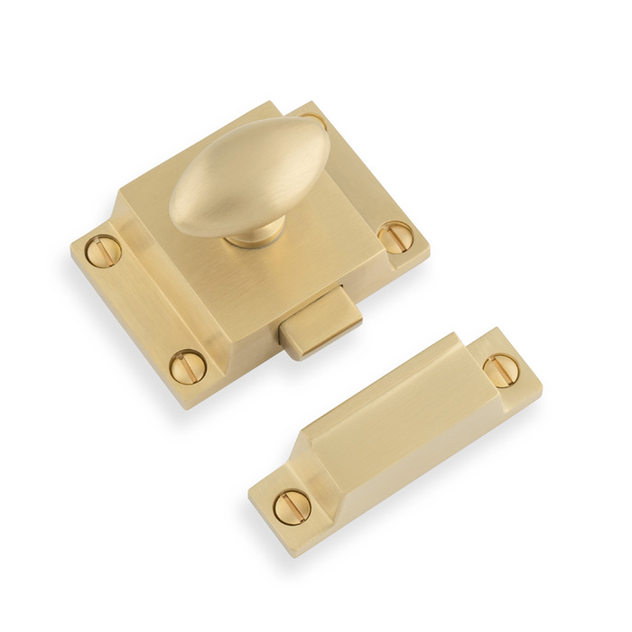 Cupboard Latch-Satin Brass PVD