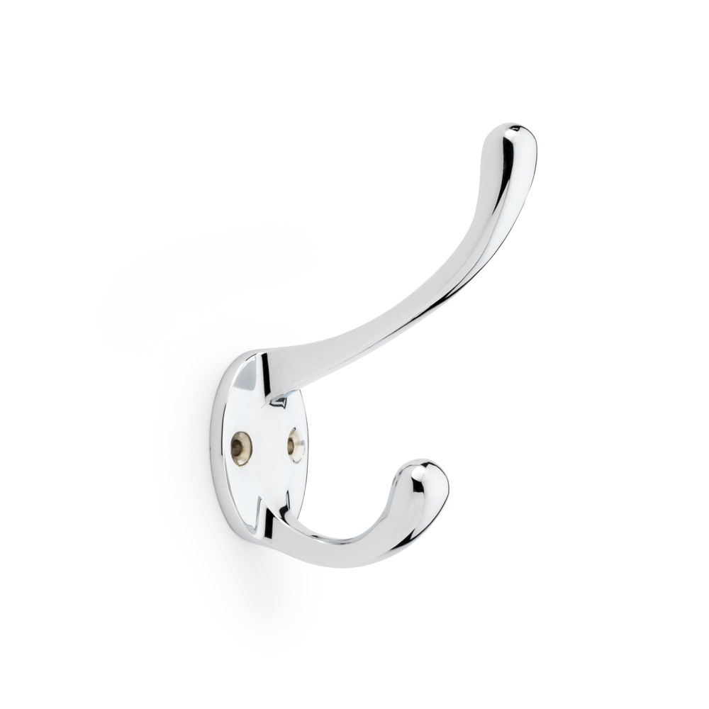 Alexander & Wilks Victorian Hat and Coat Hook - Polished Chrome