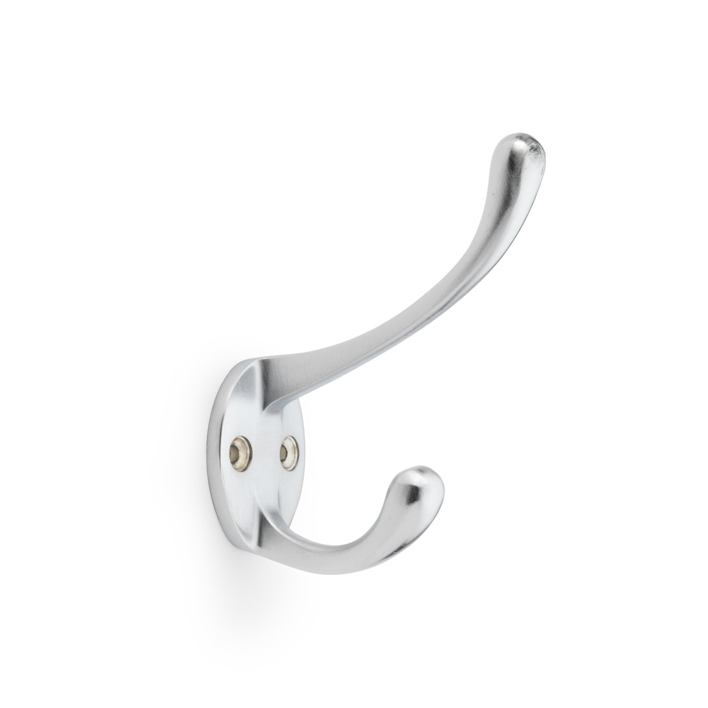 Alexander & Wilks Victorian Hat and Coat Hook - Satin Chrome
