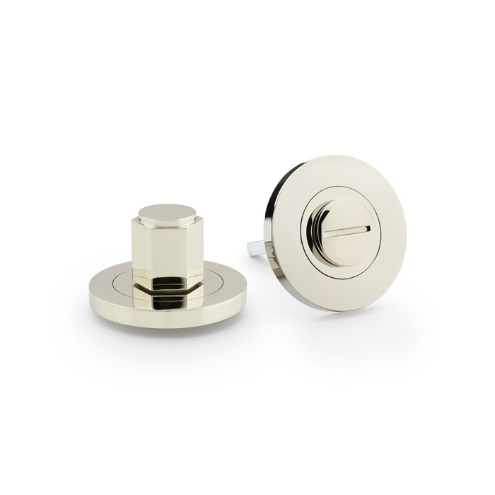 Hex Thumbturn and Release - Polished Nickel