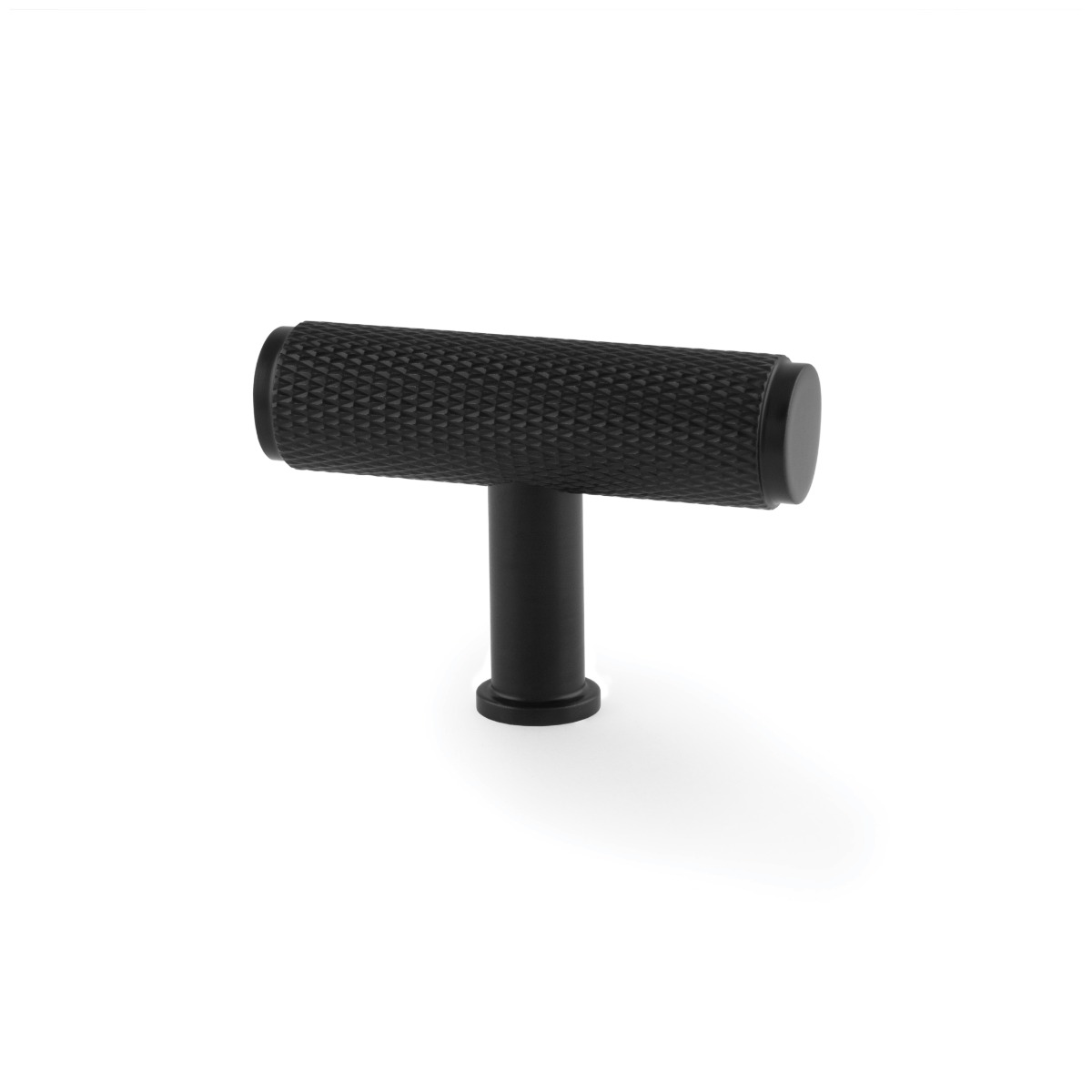 Alexander & Wilks Crispin Knurled T-bar Cupboard Knob - Black