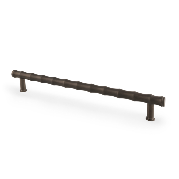 Crispin Bamboo T-bar Cupboard Pull Handle - Dark Bronze PVD - 224mm Centres