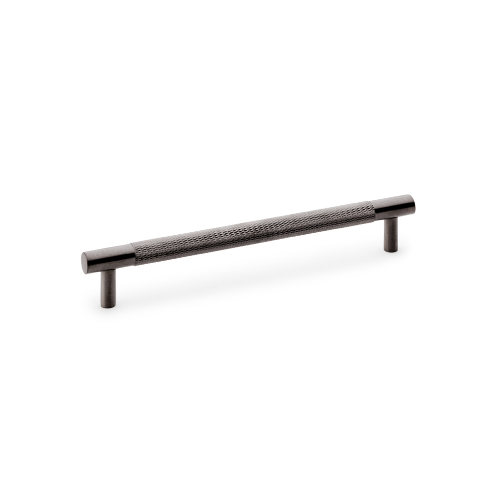 Alexander & Wilks Brunel Knurled T-Bar Cupboard Handle - Dark Bronze PVD - Centres 160mm