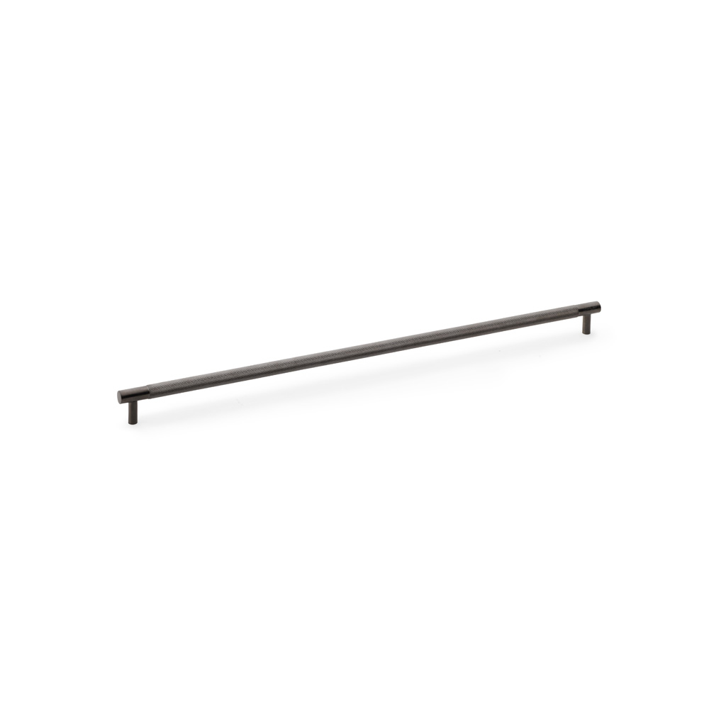 Alexander & Wilks Brunel Knurled T-Bar Cupboard Handle - Dark Bronze PVD - Centres 448mm
