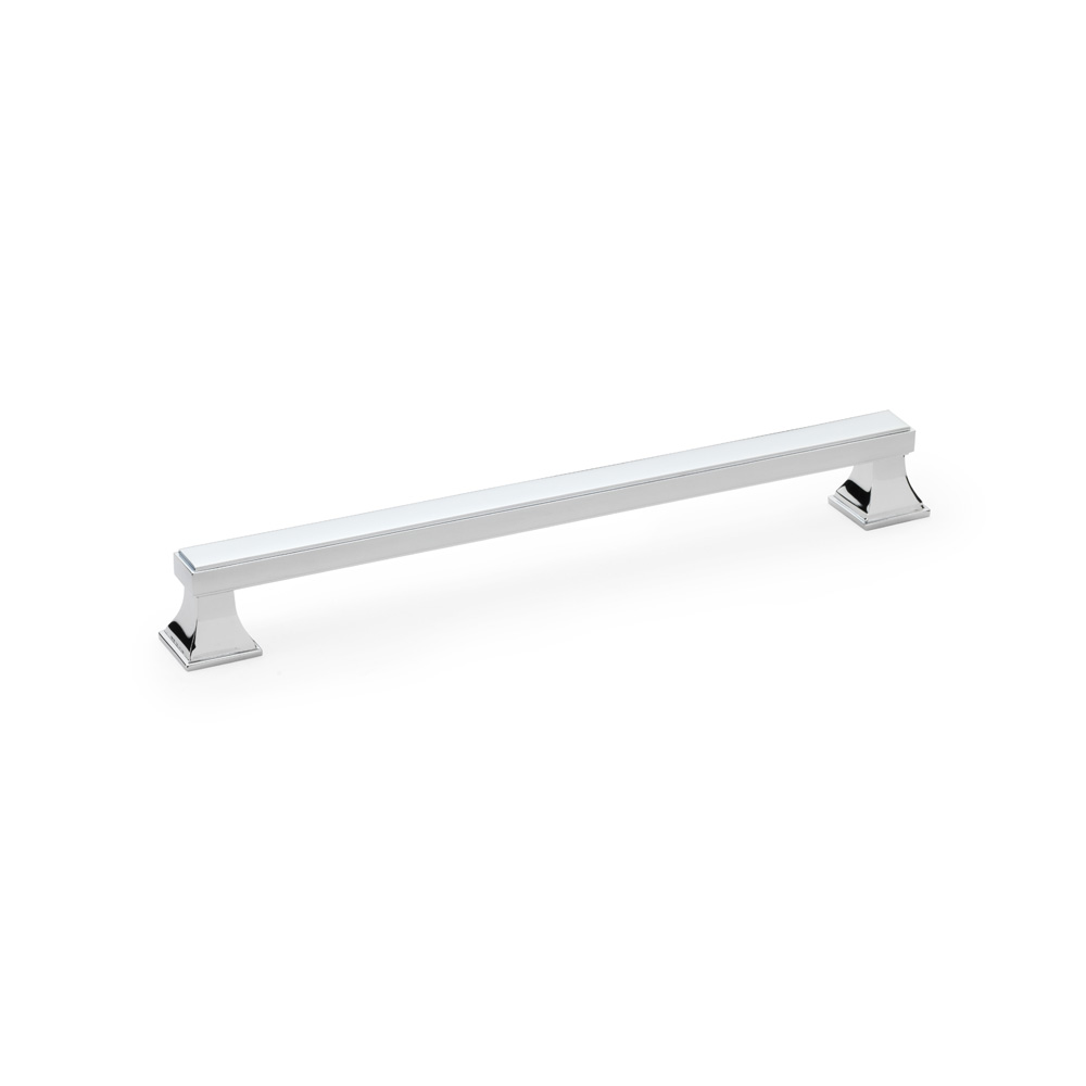 Alexander & Wilks Jesper Square Cabinet Pull Handle - Polished Chrome - Centres 224mm