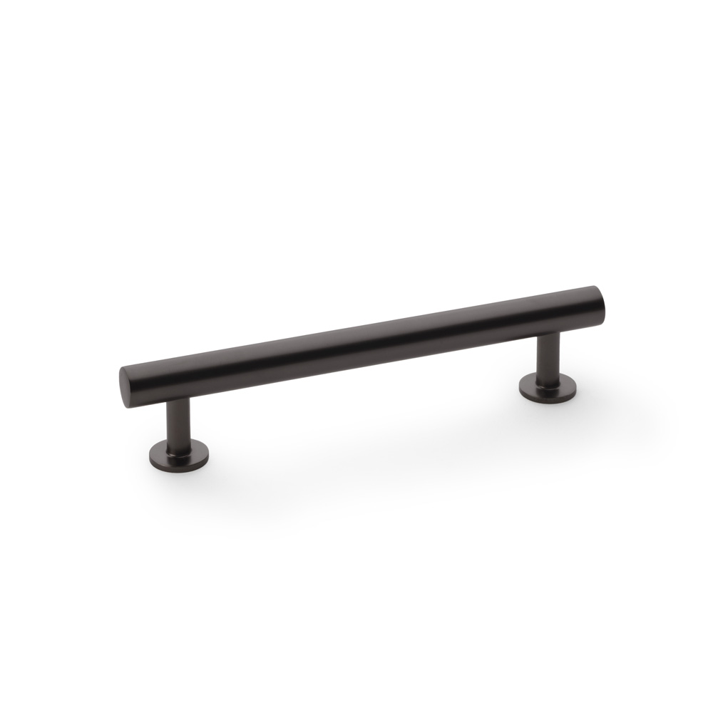 Alexander & Wilks Round T-Bar Cabinet Pull Handle - Dark Bronze - Centres 128mm