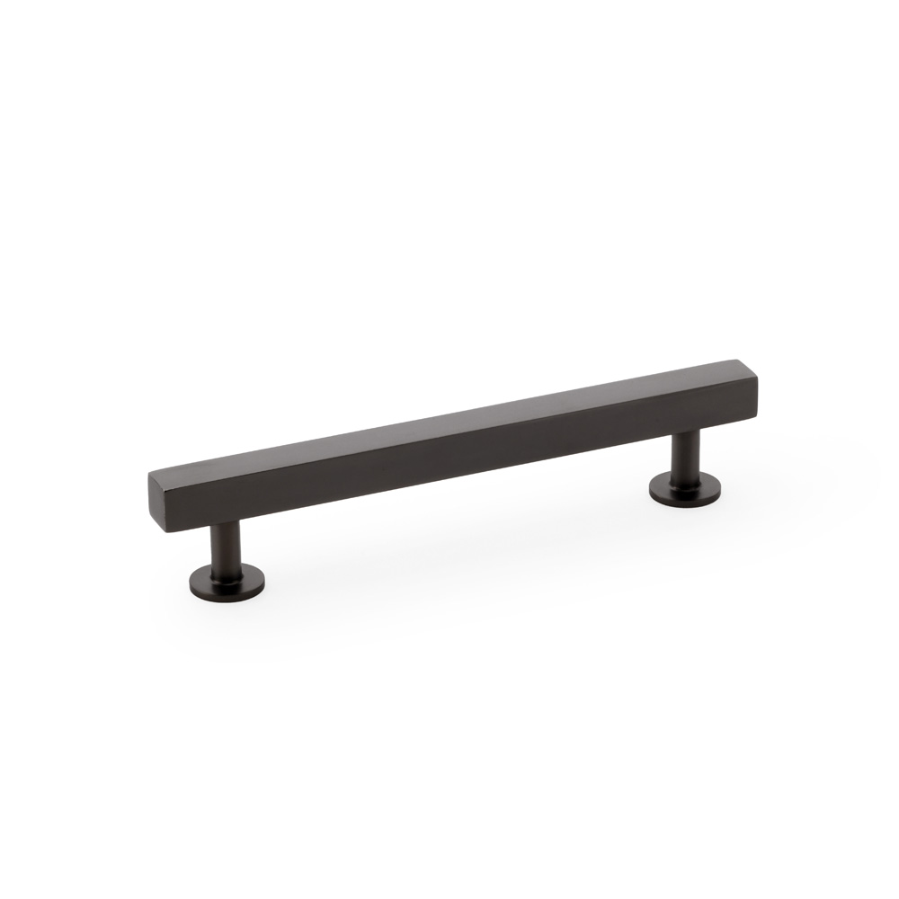 Alexander & Wilks Square T-Bar Cabinet Pull Handle - Dark Bronze - Centres 128mm