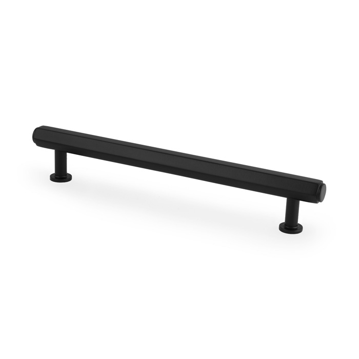 Vesper Hex T-Bar Cabinet Pull-Black-160mm C/C