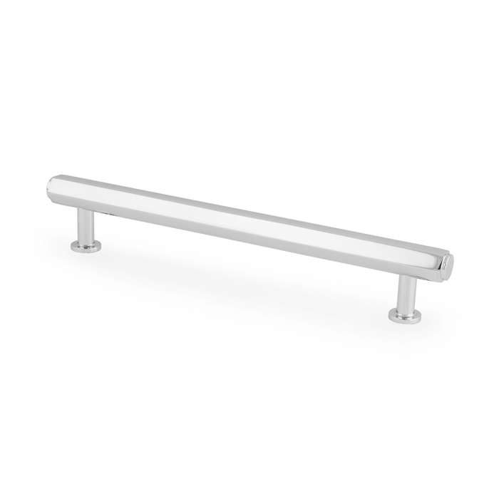 Vesper Hex T-Bar Cabinet Pull-Polished Chrome-160mm C/C