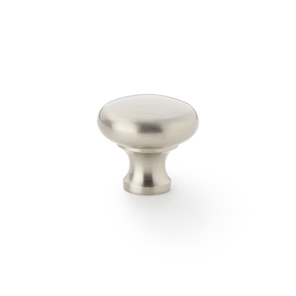 Alexander & Wilks Wade Round Cupboard Knob - Satin Nickel - 32mm