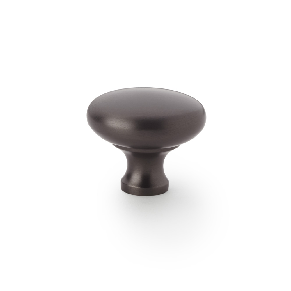 Alexander & Wilks Wade Round Cupboard Knob - Dark Bronze - 38mm