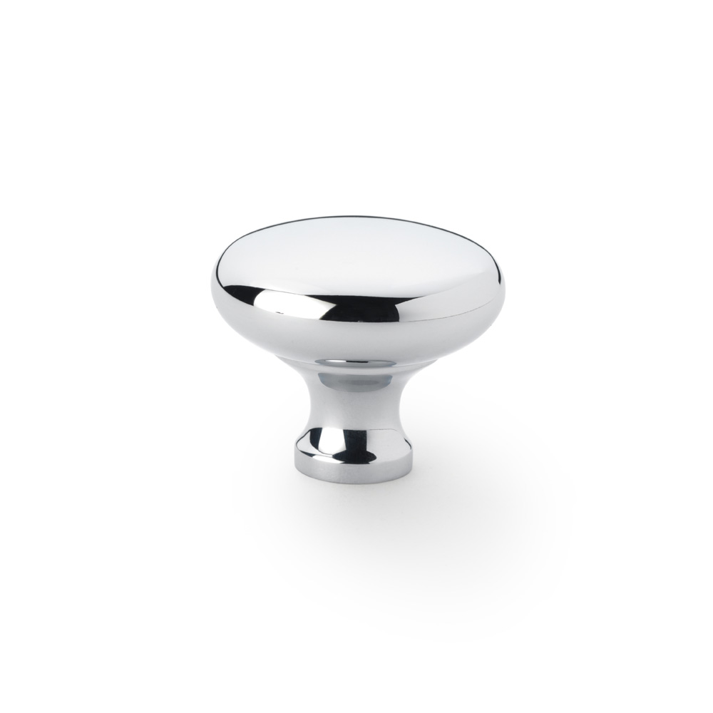 Alexander & Wilks Wade Round Cupboard Knob - Polished Chrome - 38mm