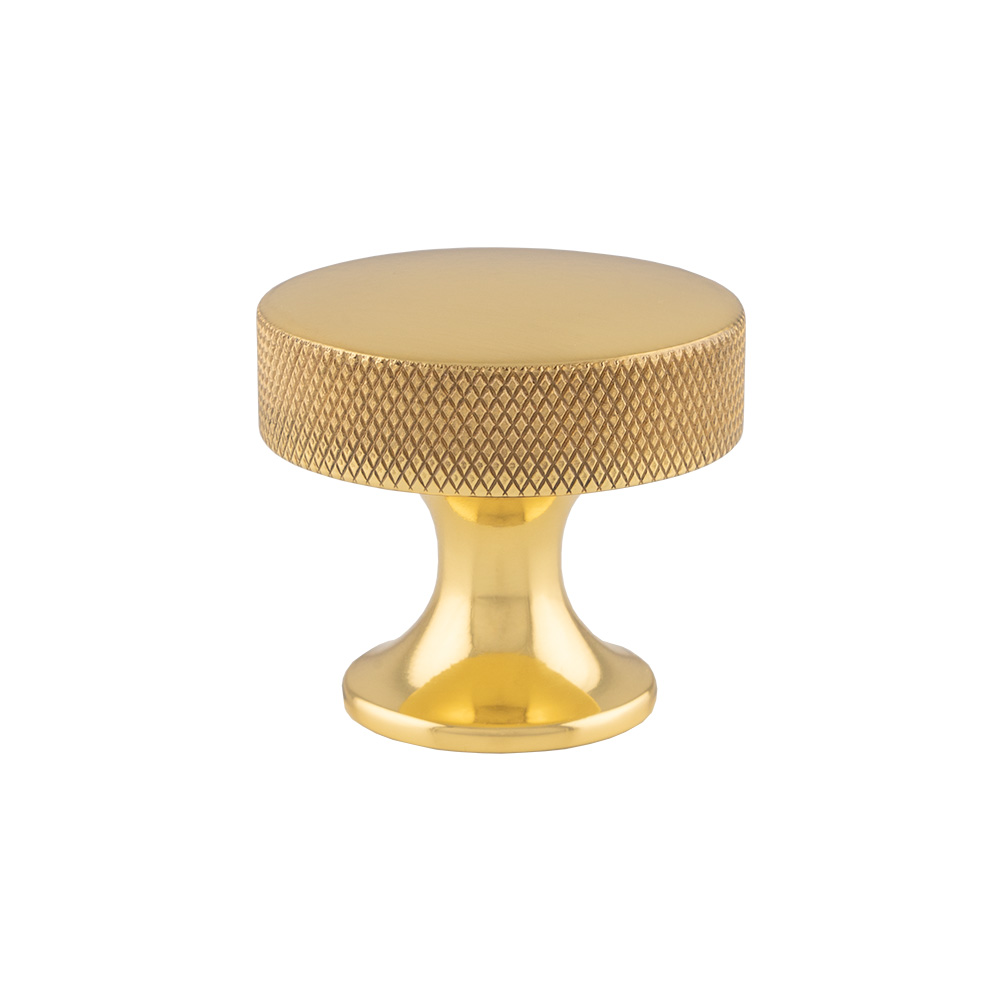 Alexander & Wilks Berlin Cupboard Knob - Polished Brass - 38mm