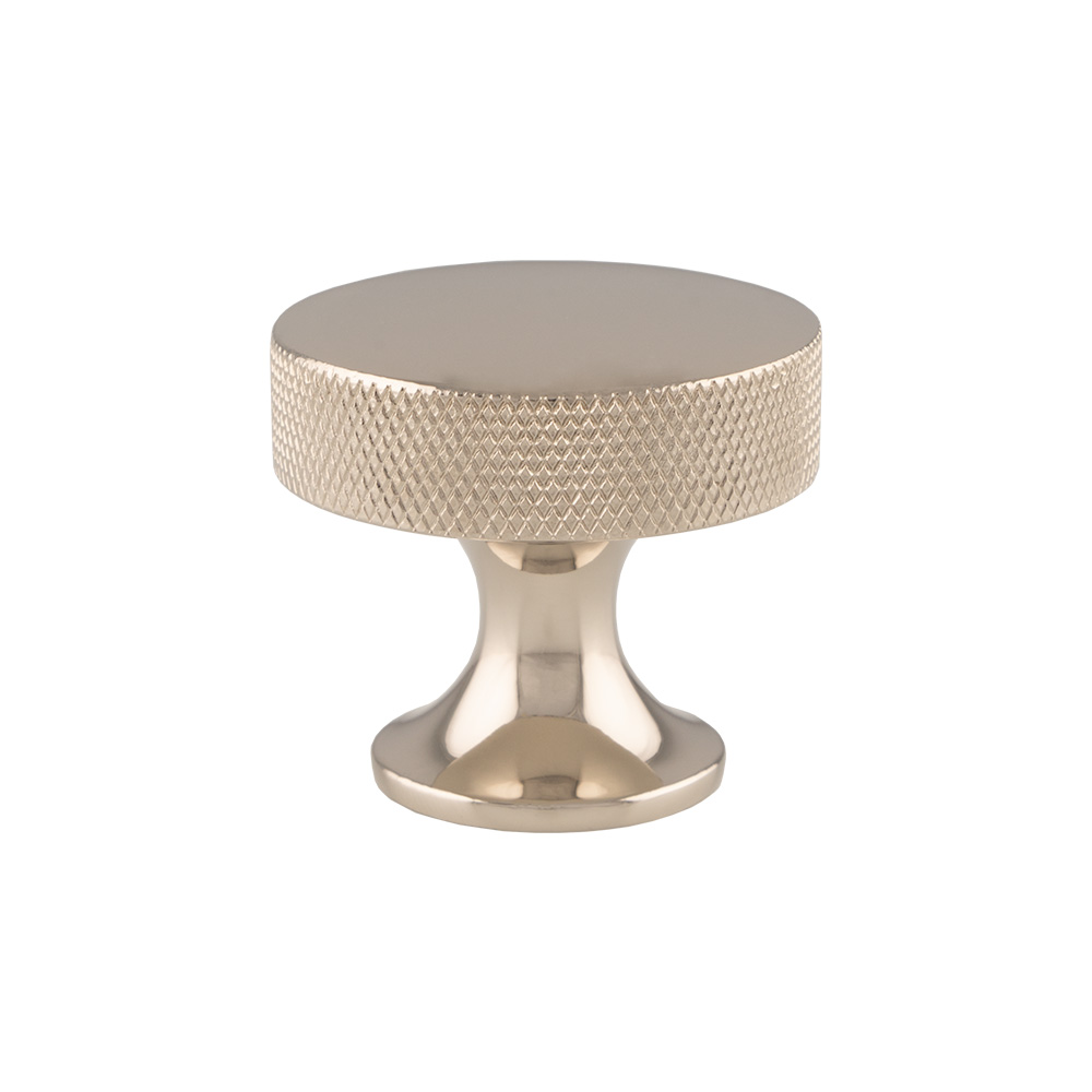 Alexander & Wilks Berlin Cupboard Knob - Polished Nickel - 38mm