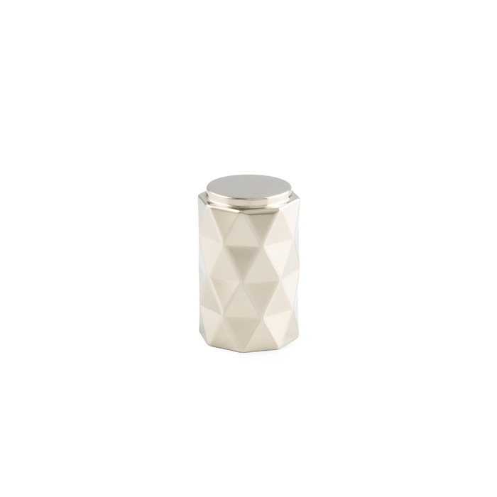 ALEXANDER & WILKS DIAMOND CUT CYLINDER CABINET KNOB - 30MM - Polished Nickel PVD
