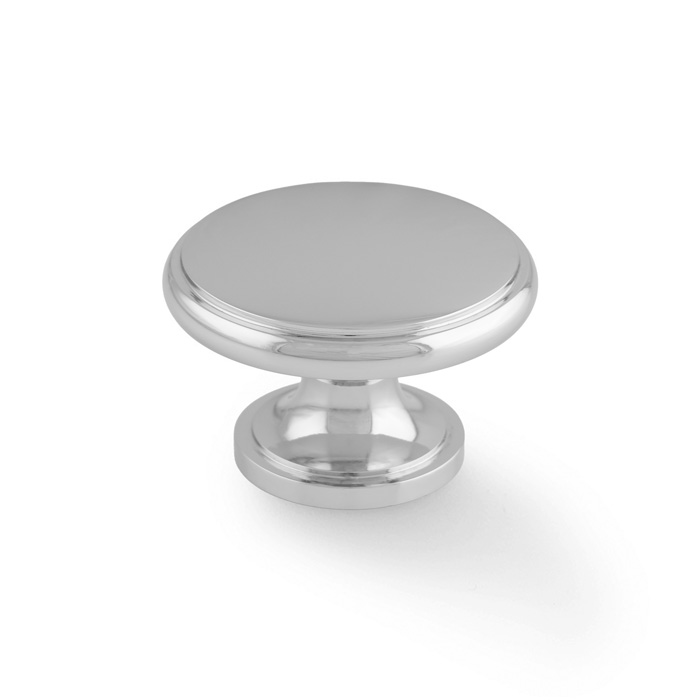 Cambridge Round Cupboard Knob - Polished Chrome