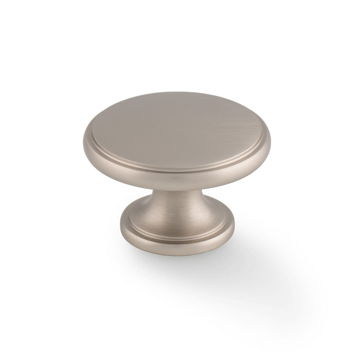 Cambridge Round Cupboard Knob - Satin Nickel