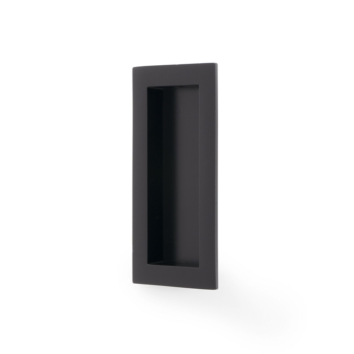 ALEXANDER & WILKS RECTANGULAR FLUSH PULL - 100X45MM - Black