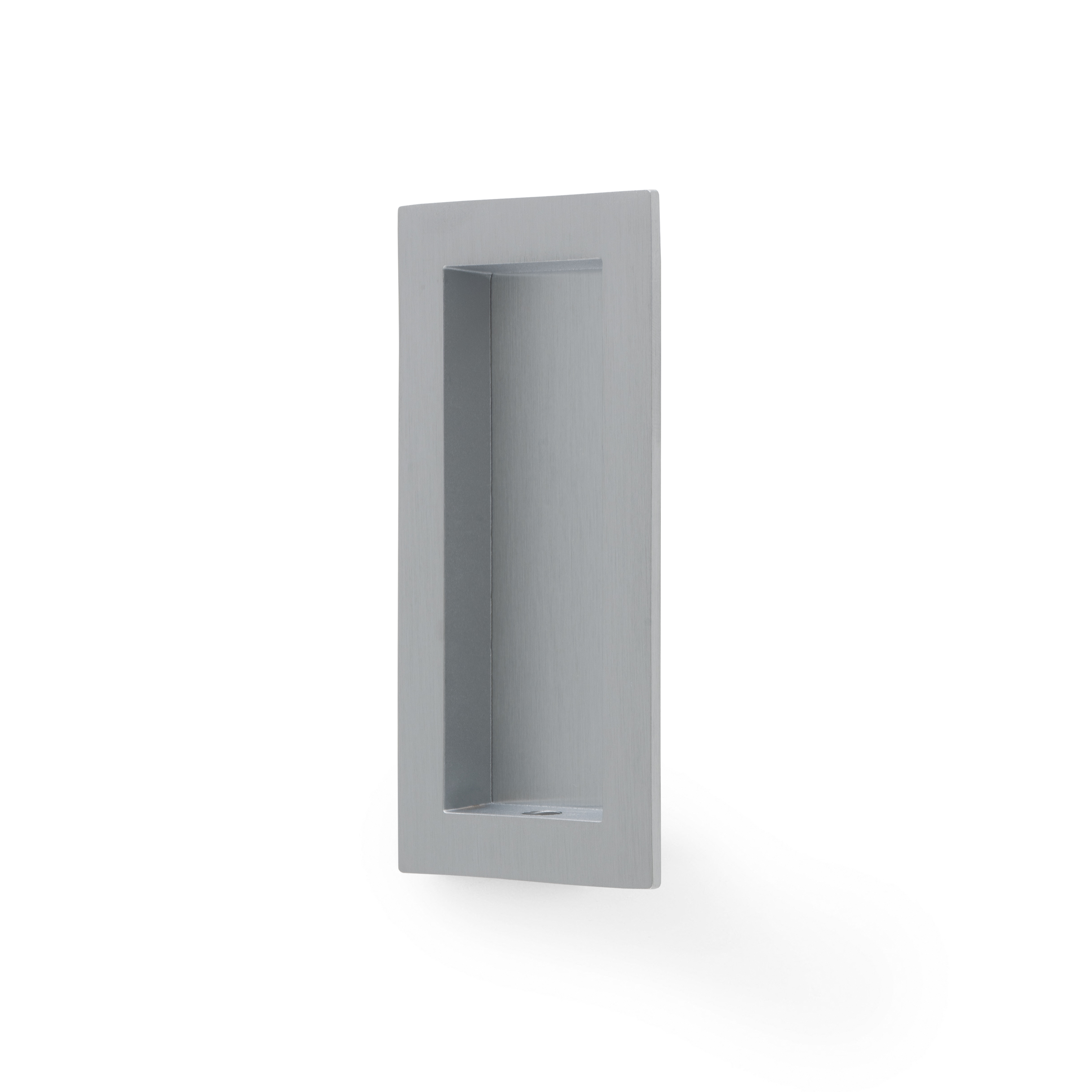 ALEXANDER & WILKS RECTANGULAR FLUSH PULL - 100X45MM- Satin Chrome