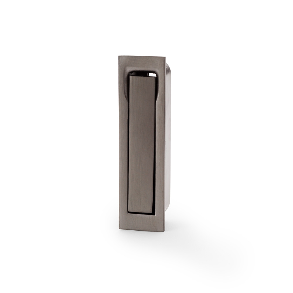 Alexander & Wilks Square Sliding Door Edge Pull - Dark Bronze PVD