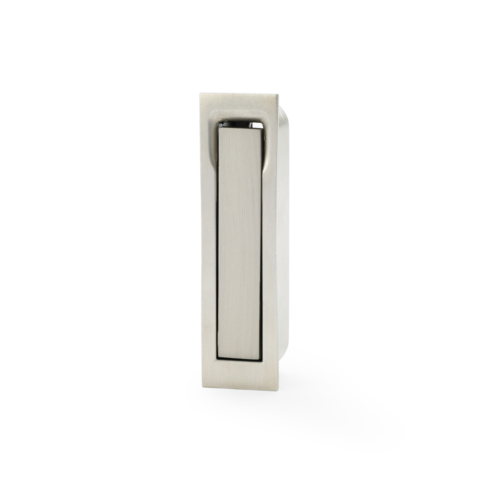 Alexander & Wilks Square Sliding Door Edge Pull - Satin Nickel