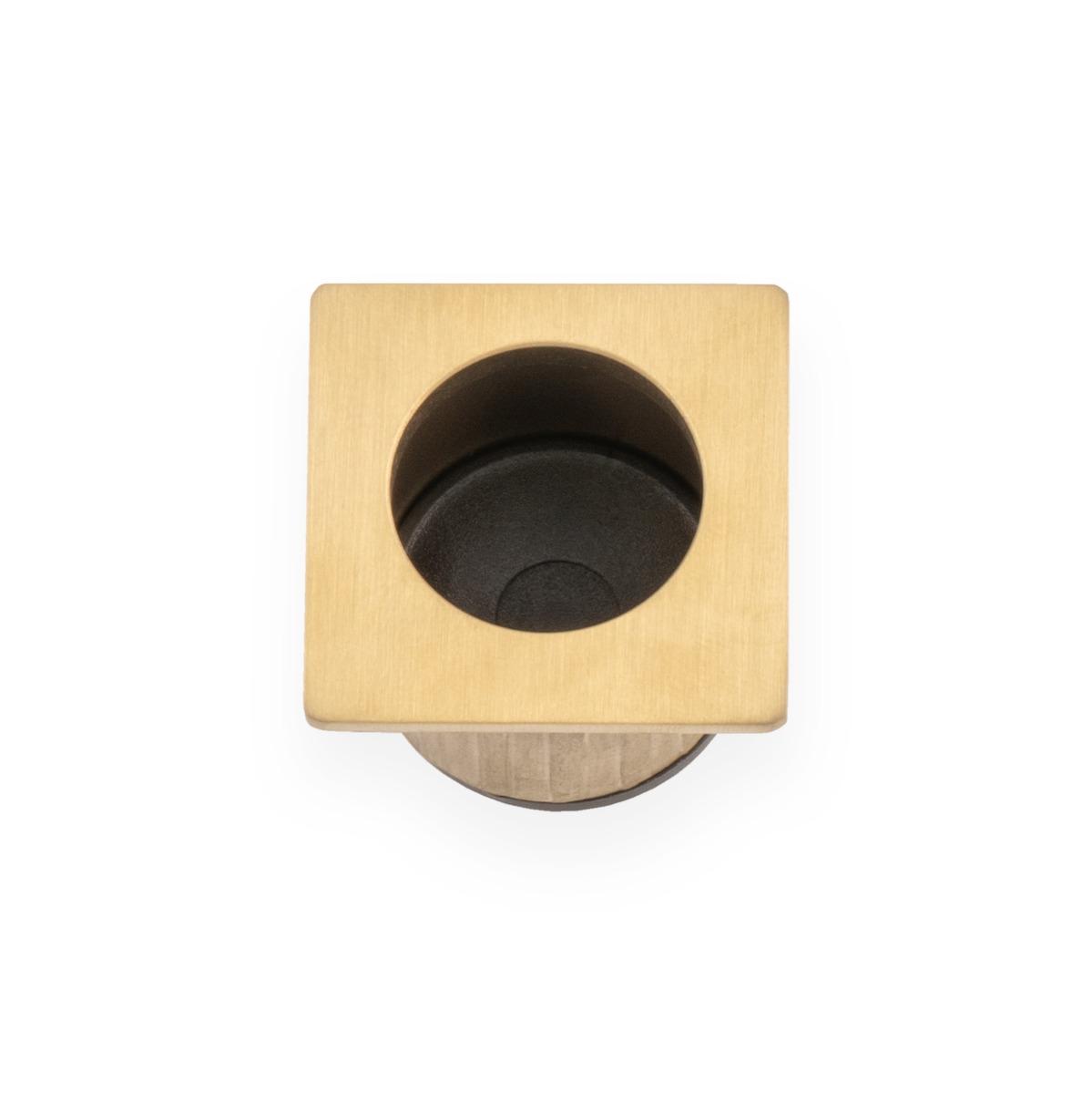Sliding Door Finger Edge Pull (Square) Satin Brass PVD