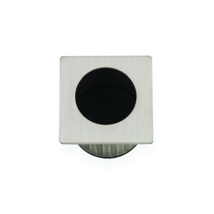 Sliding Door Finger Edge Pull (Square) Satin Nickel