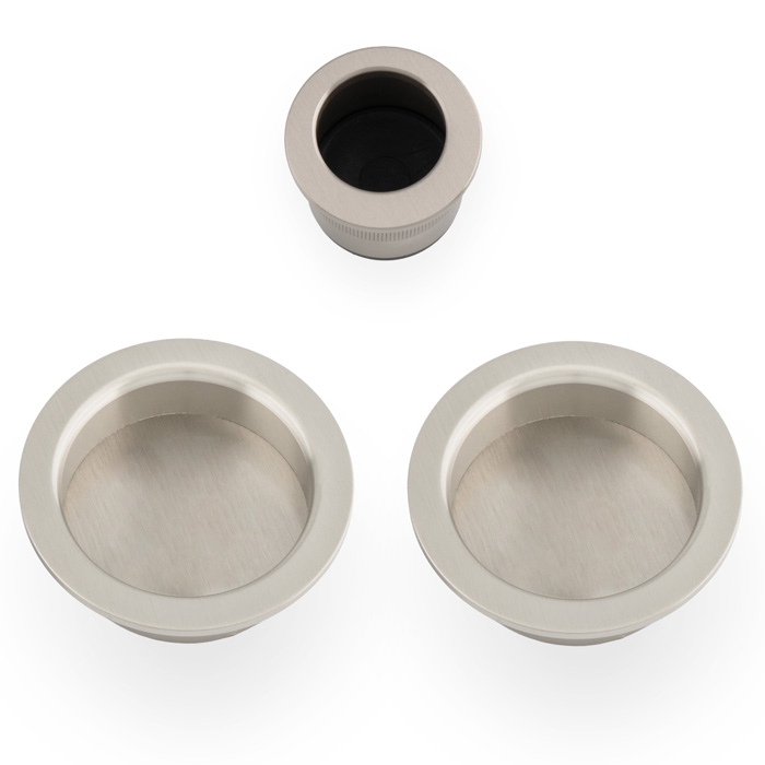 Sliding door pull kit-Satin Nickel