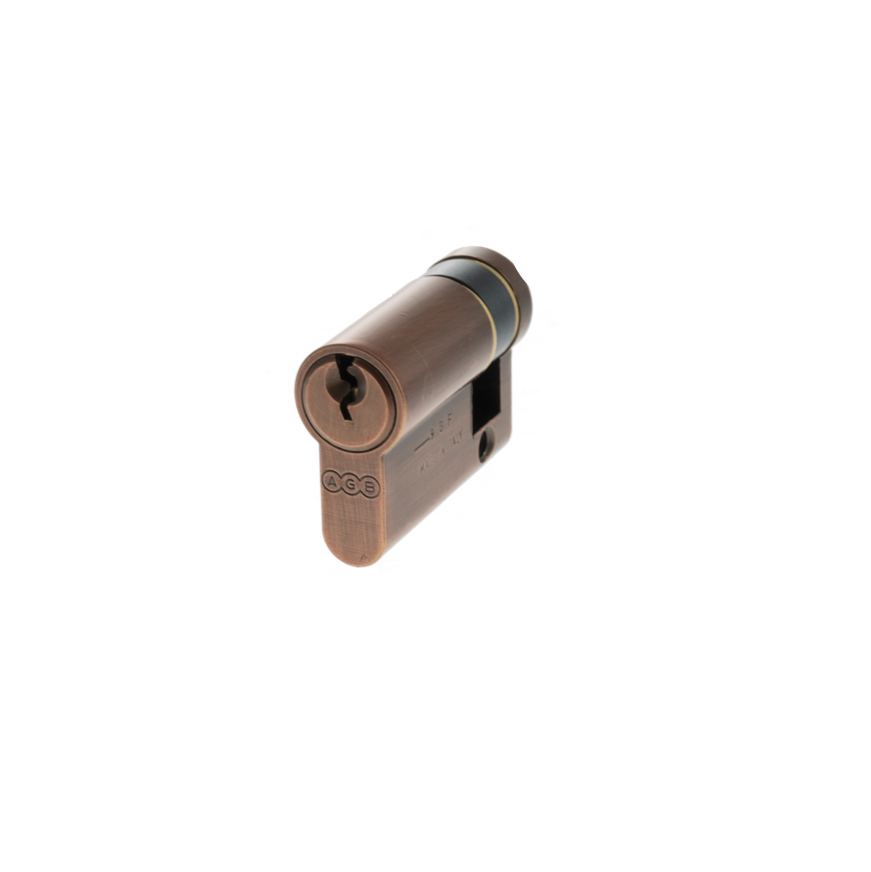 AGB 5 Pin Single Euro Cylinder 35-10mm (45mm) - Copper
