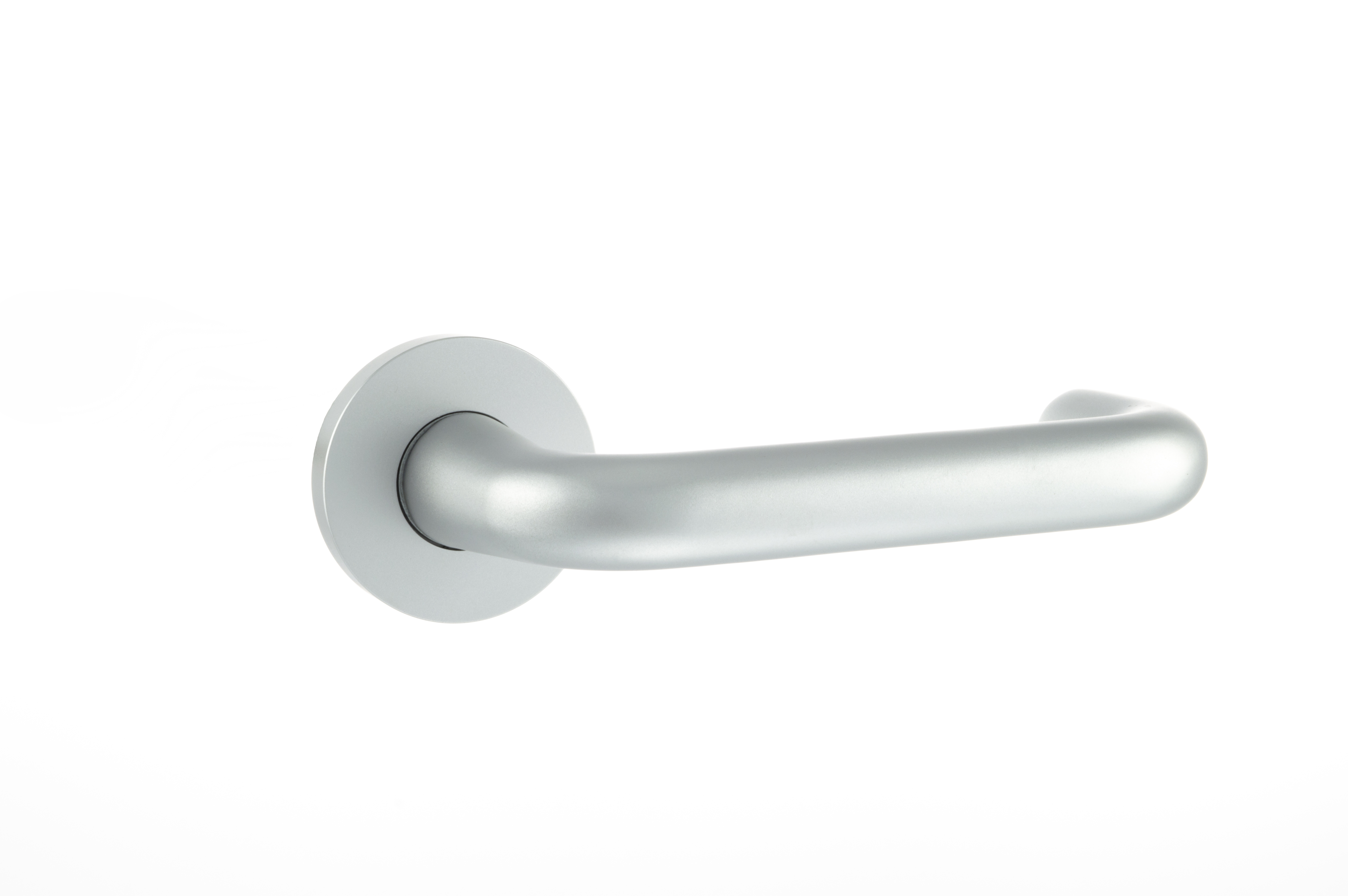 CleanTouch Anti-Bac RTD Safety Lever on Round Rose - Satin Stainless Steel