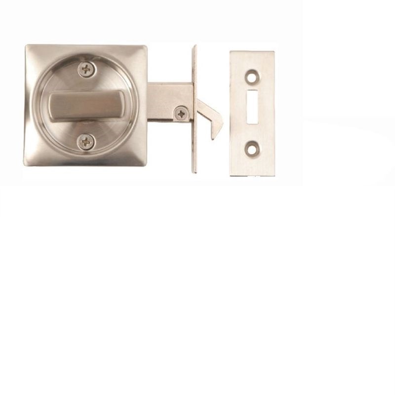 SLIDING DOOR BATHROOM HOOK LOCK SSS - SQUARE FACE 