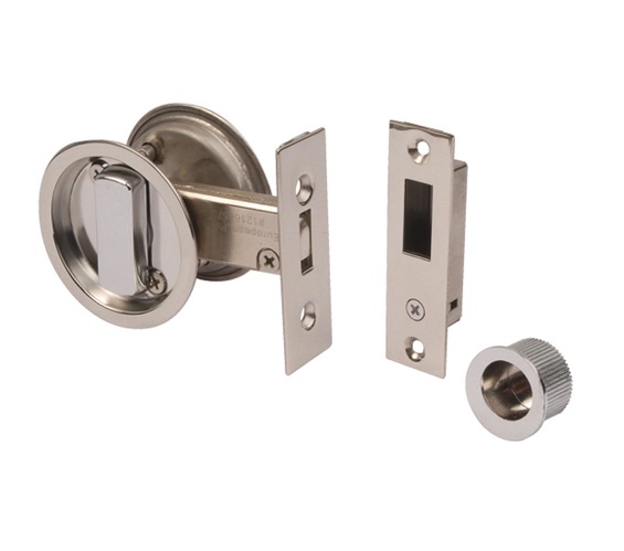 SLIDING DOOR BATHROOM HOOK LOCK SSS - ROUND FACE
