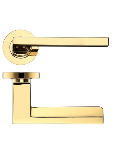 Acerra lever on round rose