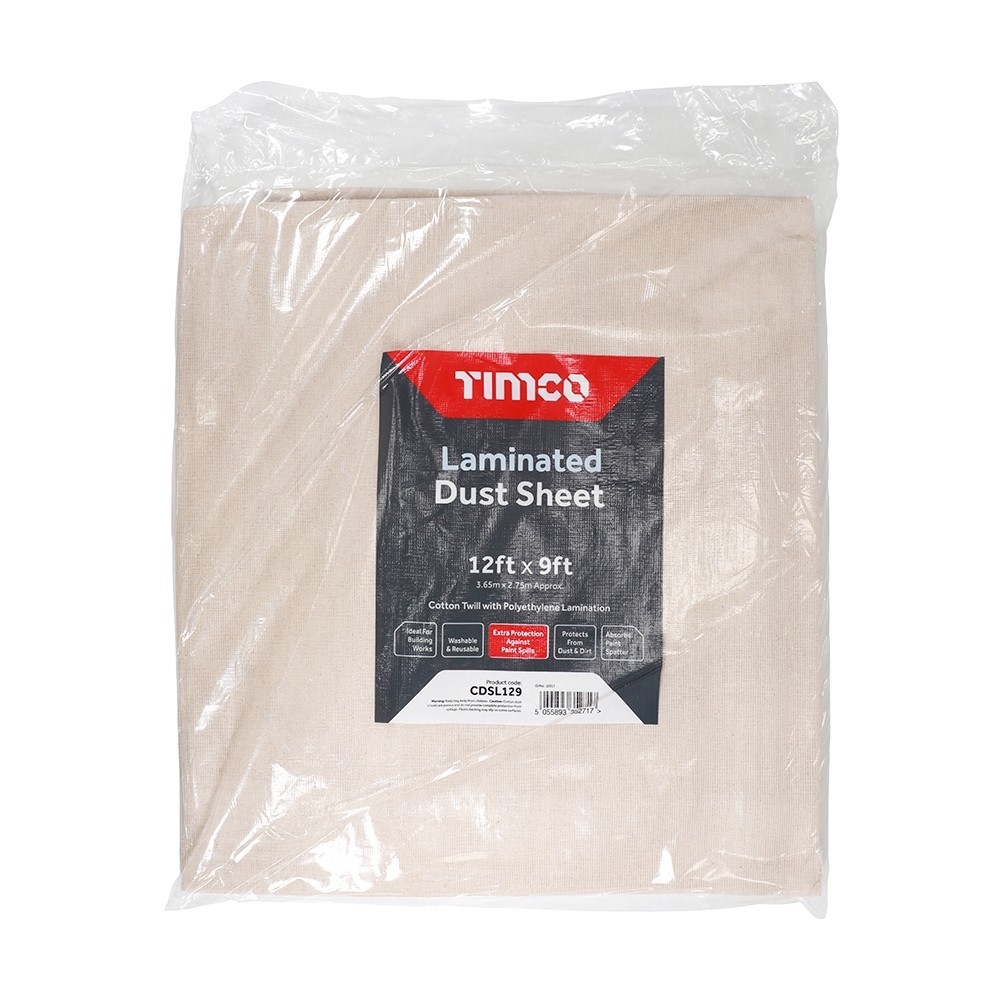 DUST SHEET COTTON 12'x 9'