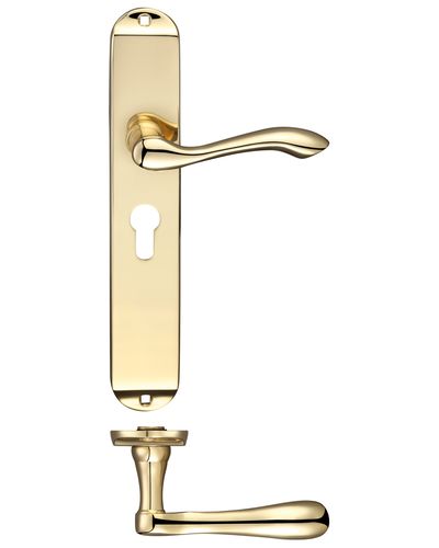 Arundel Lever Euro Lock (47.5mm c/c) Furniture - Long Plate    245 x 42mm