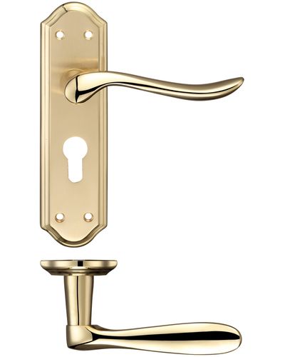 Lincoln Lever Euro Lock (47.5mm c/c) Furniture    180 x 48mm