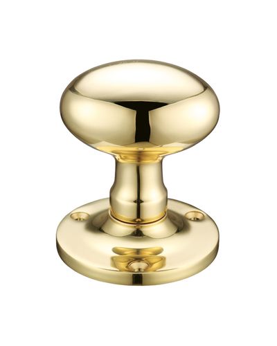 Oval Mortice Knob Furniture  62.5mm Rose dia.