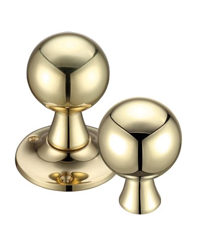 Ball Rim Mortice Knob Furniture  60mm Rose dia.