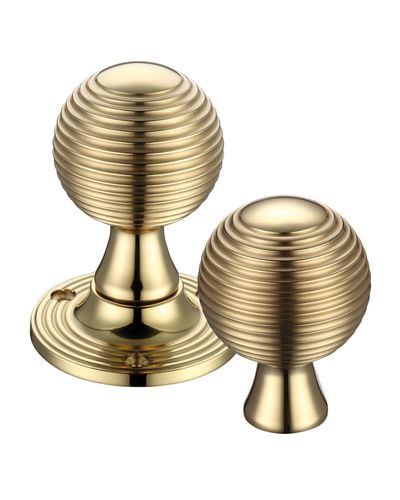 Queen Anne Rim Mortice Knob Furniture  60mm Rose dia.