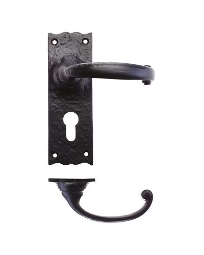 Traditional Lever on Euro Backplate - 6"