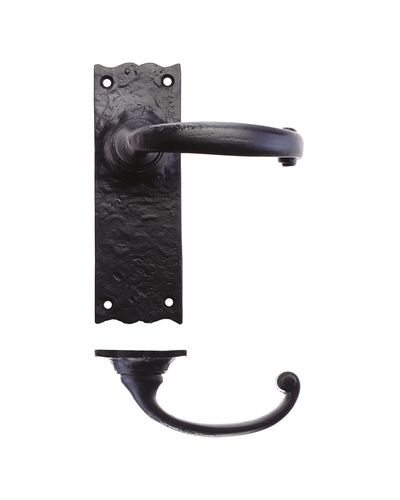 Traditional Lever on Latch Backplate - 6