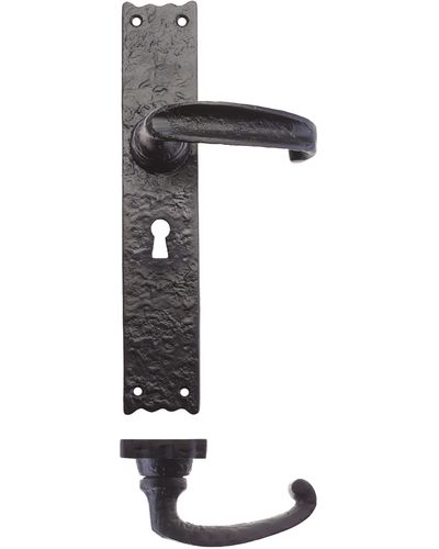 Traditional Lever on Lock Long Backplate - 10