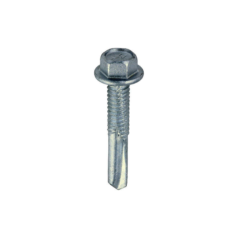 Metal Construction Heavy Section Screws - Hex - Self-Drilling - Exterior - Silver Organic - 5.5x32