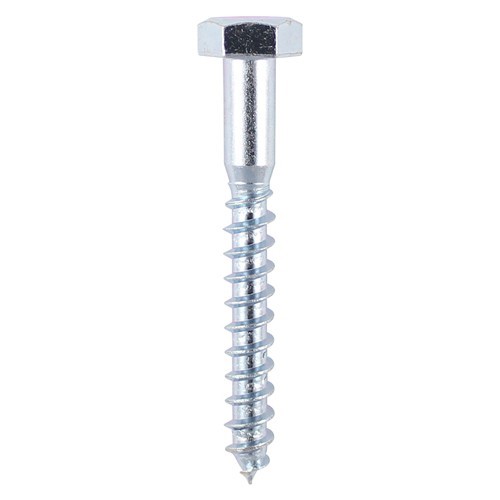 HEX HEADED COACHSCREWS - ZINC PLATED