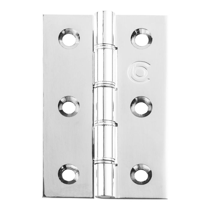 HINGE 76x51x2.5mm SOLID BRASS BUTT HINGE
STAINLESS STEEL WASHER
POLISHED CHROME