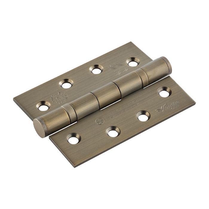 HINGE 102x76mm ANTIQUE BRASS CERTIFIRE 3mm THICK