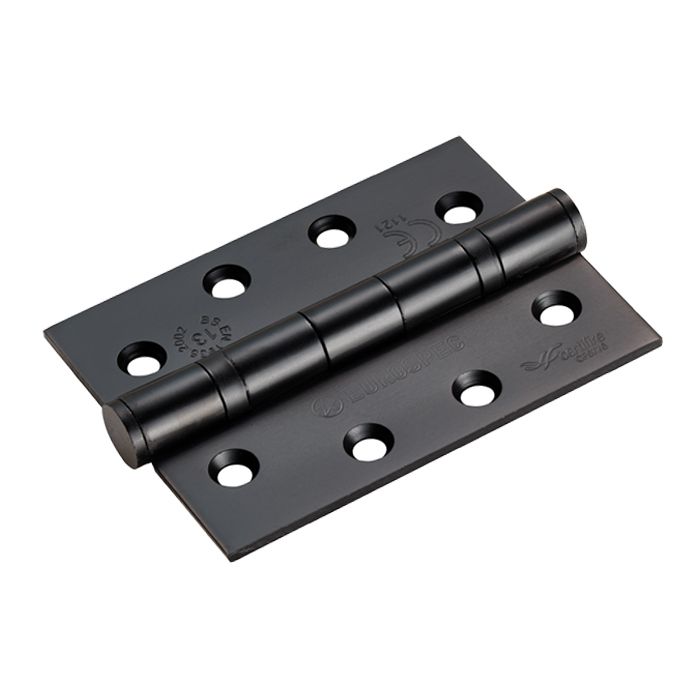 HINGE 102x76mm BLACK CERTIFIRE 3mm THICK 