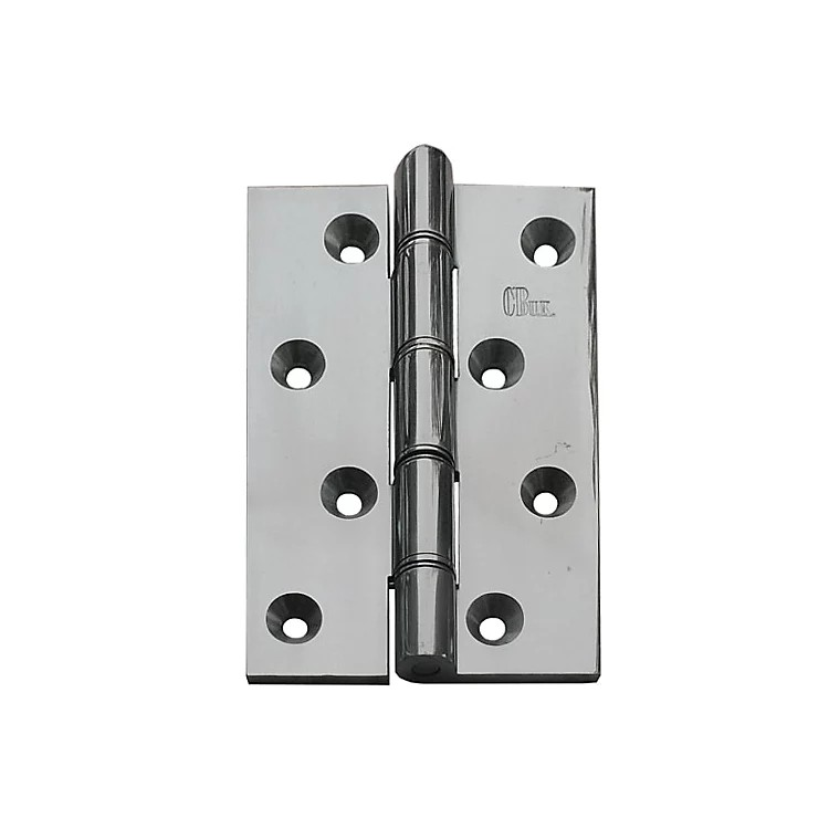 HINGE 102x67x4mm SOLID BRASS BUTT HINGE
PHOSPHUR BRONZE WASHER
POLISHED CHROME