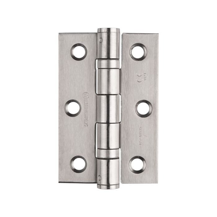 HINGE 76x51x2mm STAINLESS STEEL
 BALL BEARING
SATIN STAINLESS