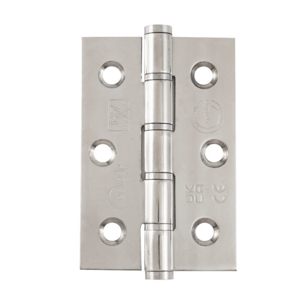 HINGE 76x51x2mm STAINLESS STEEL WASHERED
SATIN STAINLESS